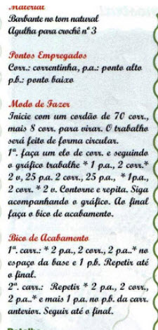 receita de crochê